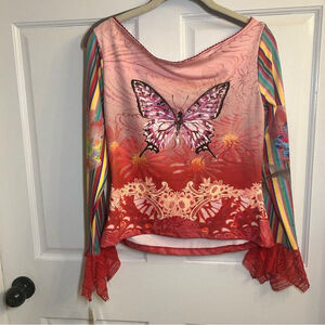 Love Amour Vintage NWT shirt butterfly XL